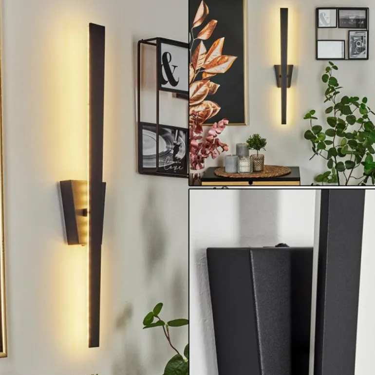 Applique murale Meels LED Noir, 1 lumière