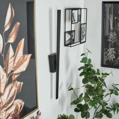 Applique murale Meels LED Noir, 1 lumière