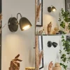 Applique murale Moesdorf LED Nickel mat, Noir, 1 lumière