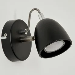 Applique murale Moesdorf LED Nickel mat, Noir, 1 lumière