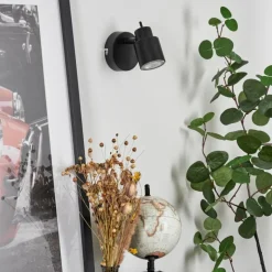 Applique murale Nestavel LED Noir, 1 lumière