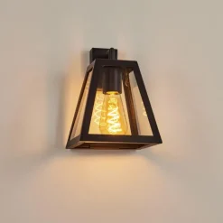 Applique murale Nittorp Noir, 1 lumière