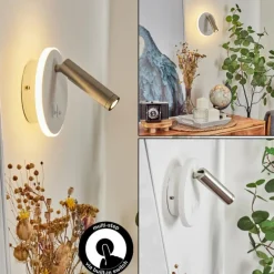 Applique murale Orchaise LED Blanc, 2 lumières