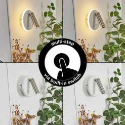 Applique murale Orchaise LED Blanc, 2 lumières