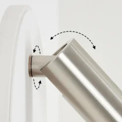 Applique murale Orchaise LED Blanc, 2 lumières