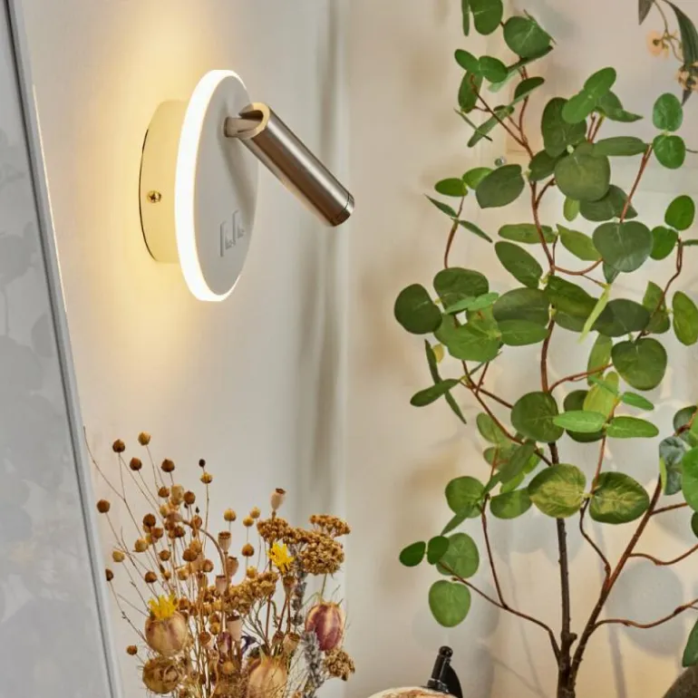 Applique murale Orchaise LED Blanc, 2 lumières