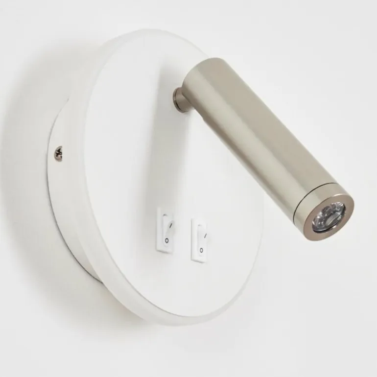 Applique murale Orchaise LED Blanc, 2 lumières