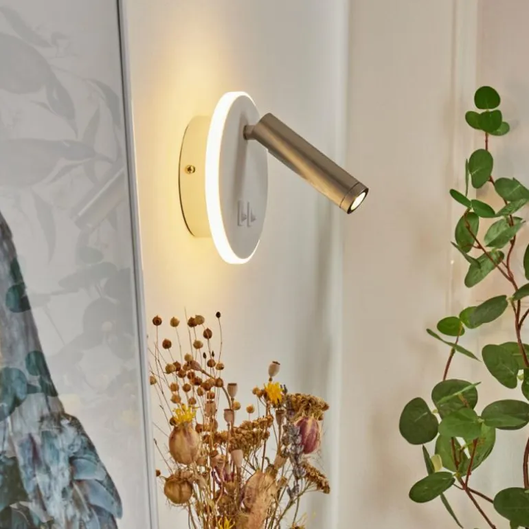Applique murale Orchaise LED Blanc, 2 lumières