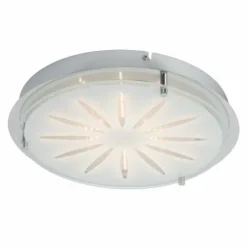 Applique murale / Plafonnier Brilliant Cathleen LED Chrome, 1 lumière