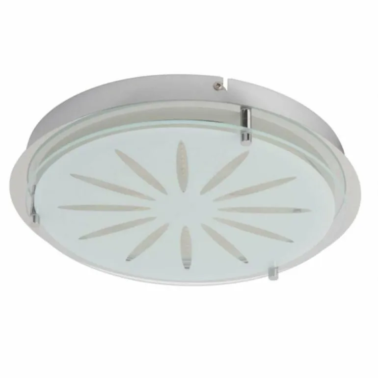 Applique murale / Plafonnier Brilliant Cathleen LED Chrome, 1 lumière