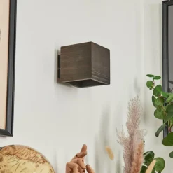 Applique murale Polcura Bois foncé, 1 lumière