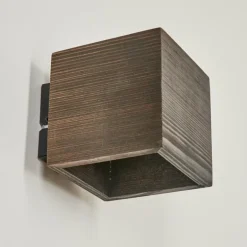 Applique murale Polcura Bois foncé, 1 lumière
