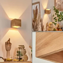 Applique murale Polcura Bois clair, 1 lumière