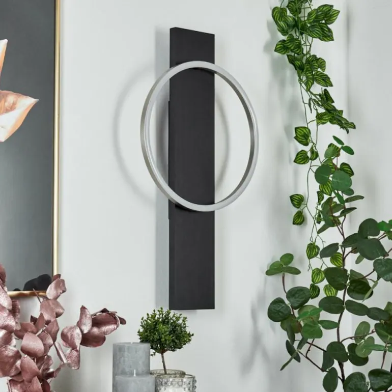 Applique murale Pompu LED Noir, 1 lumière