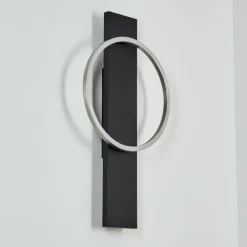 Applique murale Pompu LED Noir, 1 lumière