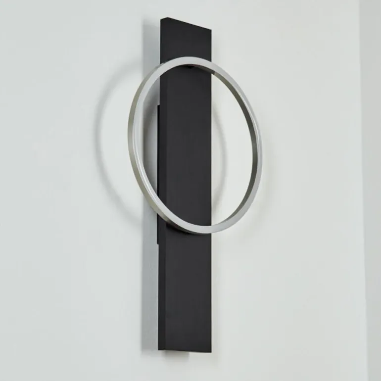 Applique murale Pompu LED Noir, 1 lumière