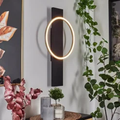 Applique murale Pompu LED Noir, 1 lumière