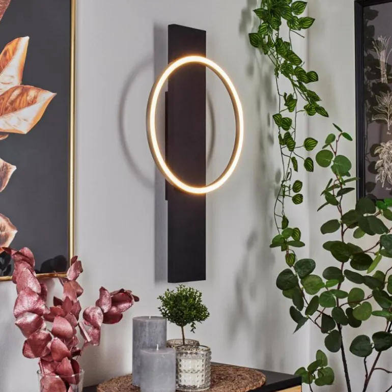 Applique murale Pompu LED Noir, 1 lumière