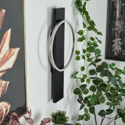 Applique murale Pompu LED Noir, 1 lumière