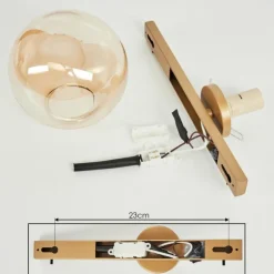Applique murale Rascoupet Or, 1 lumière
