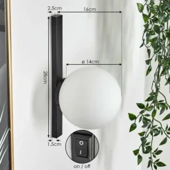 Applique murale Rascoupet Blanc, 1 lumière