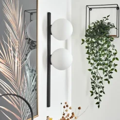 Applique murale Rascoupet Blanc, 2 lumières