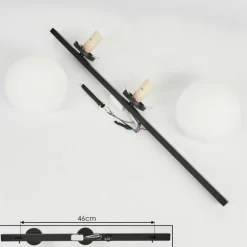 Applique murale Rascoupet Blanc, 2 lumières