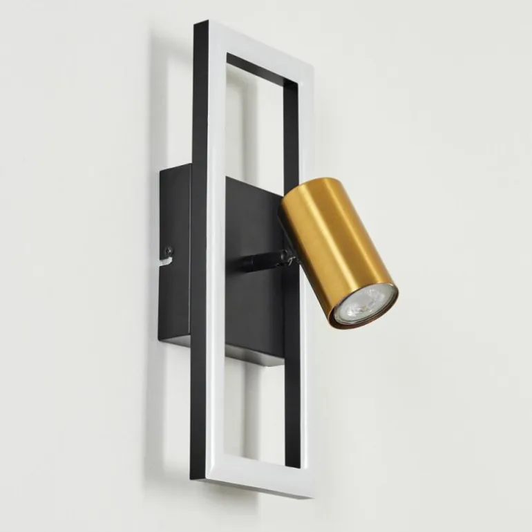 Applique murale Reboleiro LED Noir, 2 lumières