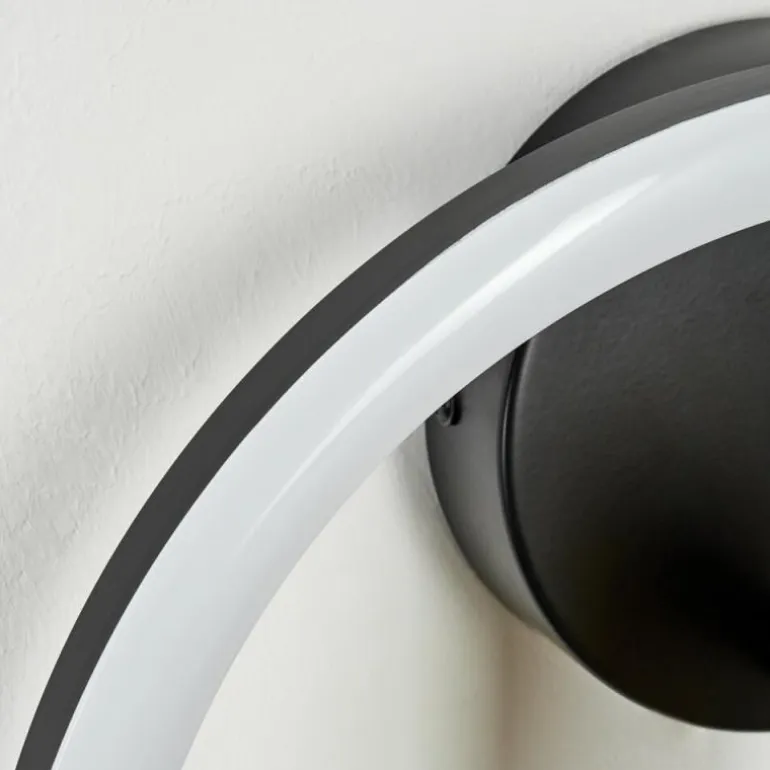 Applique murale Reboleiro LED Noir, 2 lumières