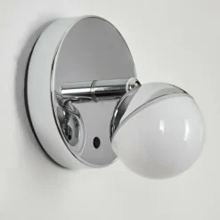 Applique murale Sanchequias LED Chrome, 1 lumière, Télécommandes, Changeur de couleurs