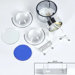 Applique murale Sapri Chrome, 1 lumière