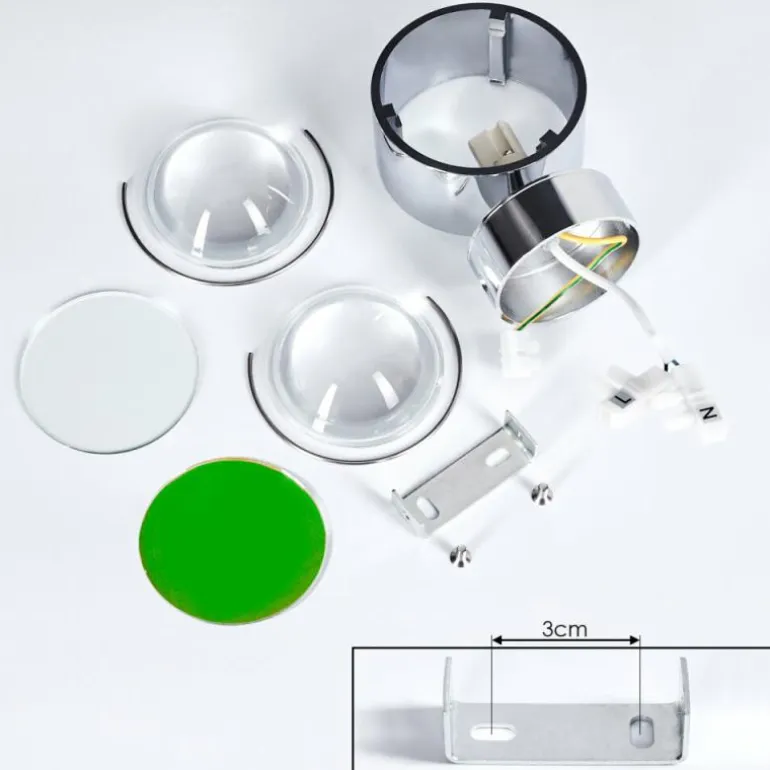 Applique murale Sapri Chrome, 1 lumière