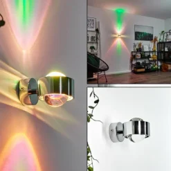 Applique murale Sapri Chrome, 1 lumière