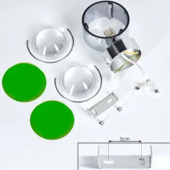 Applique murale Sapri Chrome, 1 lumière