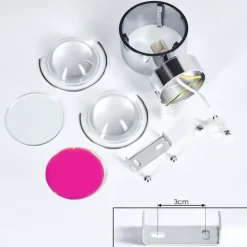 Applique murale Sapri Chrome, 1 lumière