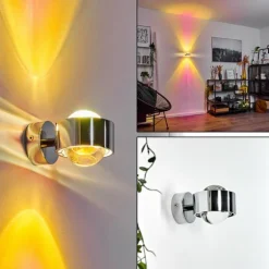 Applique murale Sapri Chrome, 1 lumière