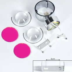 Applique murale Sapri Chrome, 1 lumière
