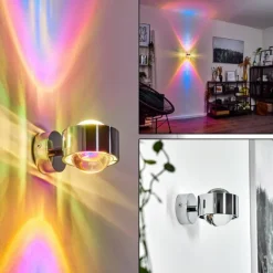 Applique murale Sapri Chrome, 1 lumière