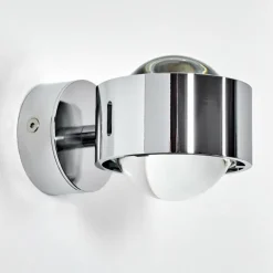 Applique murale Sapri Chrome, 1 lumière