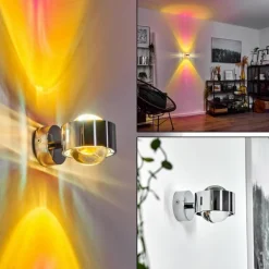 Applique murale Sapri Chrome, 1 lumière