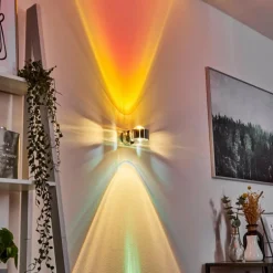 Applique murale Sapri Chrome, 1 lumière