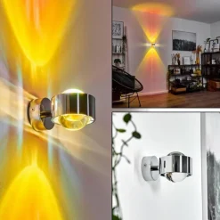 Applique murale Sapri Chrome, 1 lumière