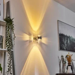 Applique murale Sapri Chrome, 1 lumière