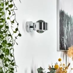 Applique murale Sapri Chrome, 1 lumière