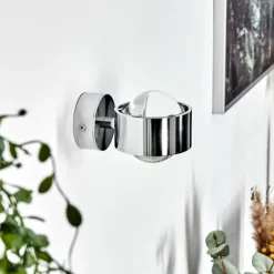 Applique murale Sapri Chrome, 1 lumière