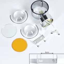 Applique murale Sapri Chrome, 1 lumière