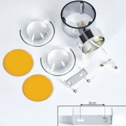 Applique murale Sapri Chrome, 1 lumière