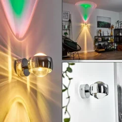 Applique murale Sapri Chrome, 1 lumière