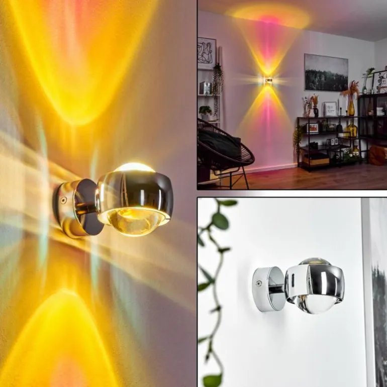 Applique murale Sapri Chrome, 1 lumière
