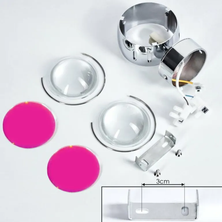 Applique murale Sapri Chrome, 1 lumière